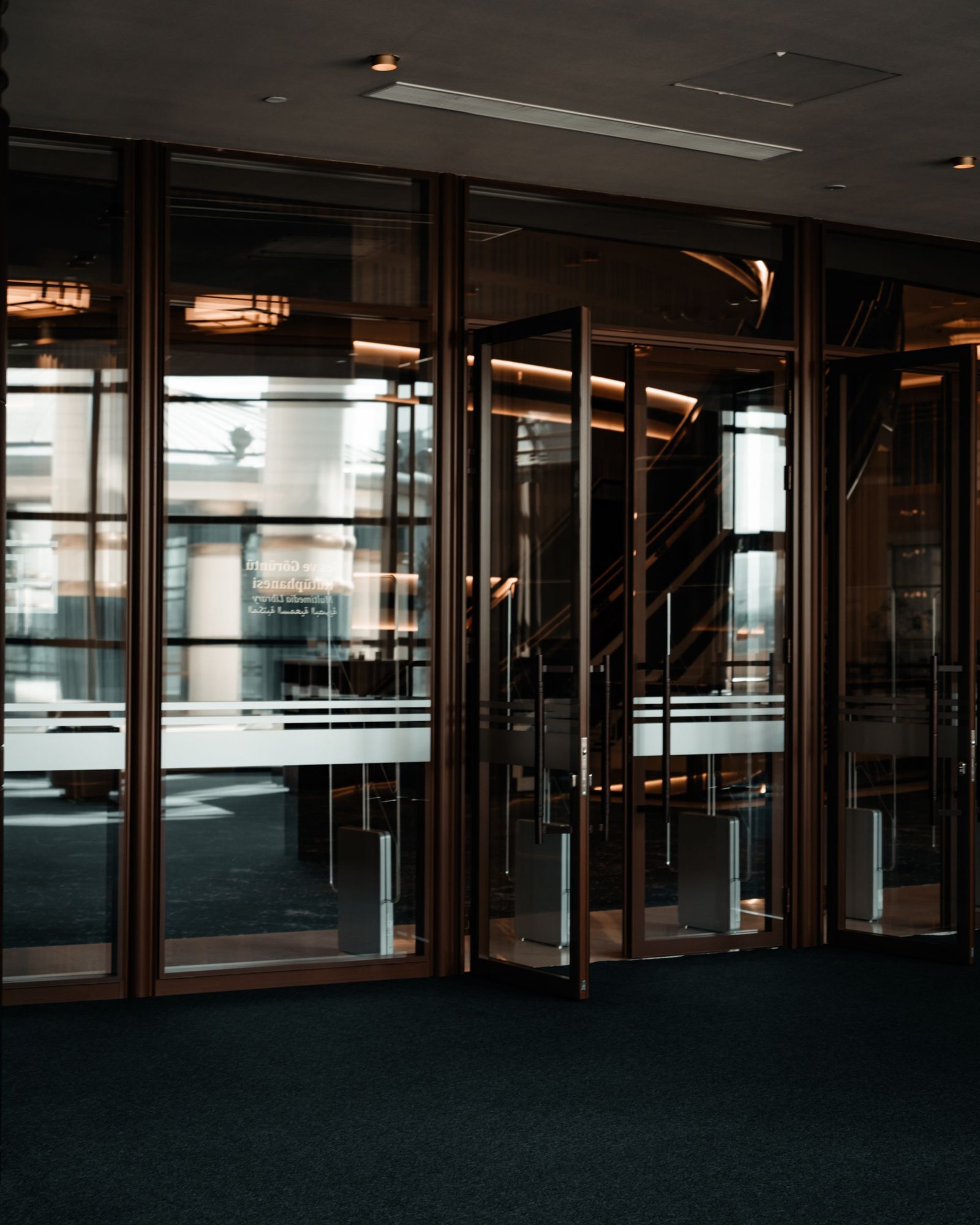 Modern facility interior