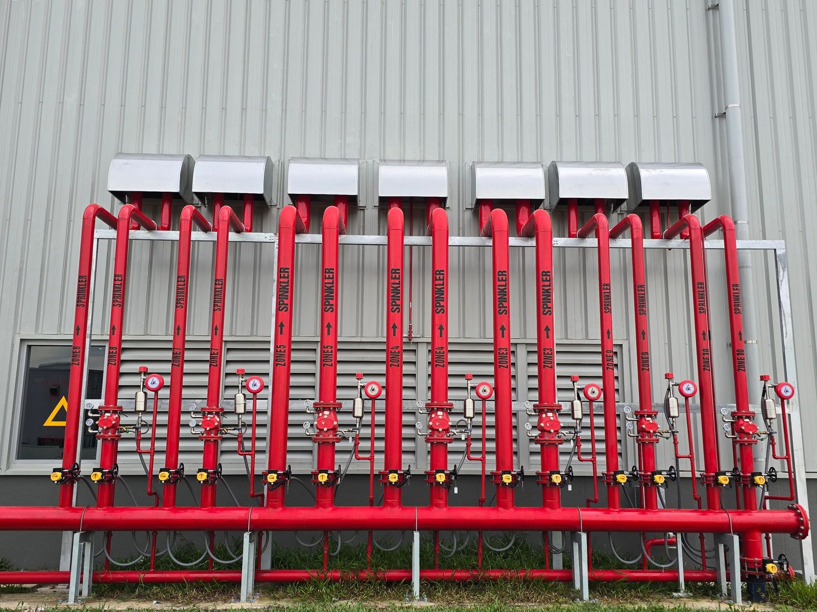Fire suppression risers