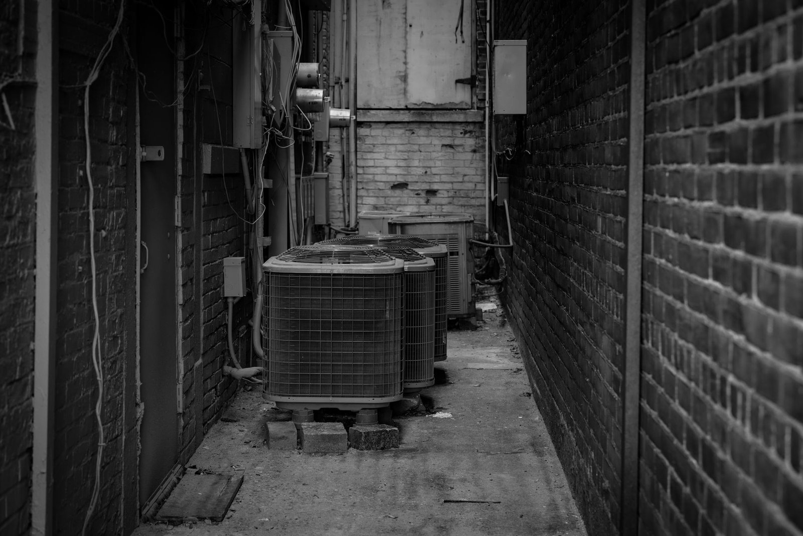 HVAC units on a building
